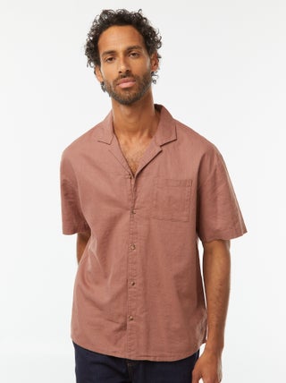 Chemise manches courtes avec poche poitrine