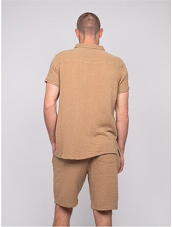 Chemise manches courtes coton doumaki