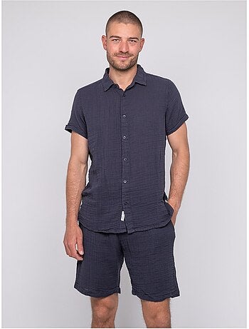 Chemise manches courtes coton doumaki