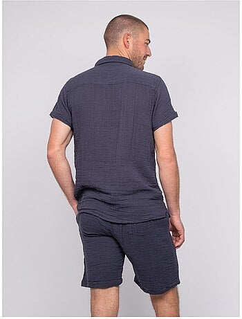 Chemise manches courtes coton doumaki
