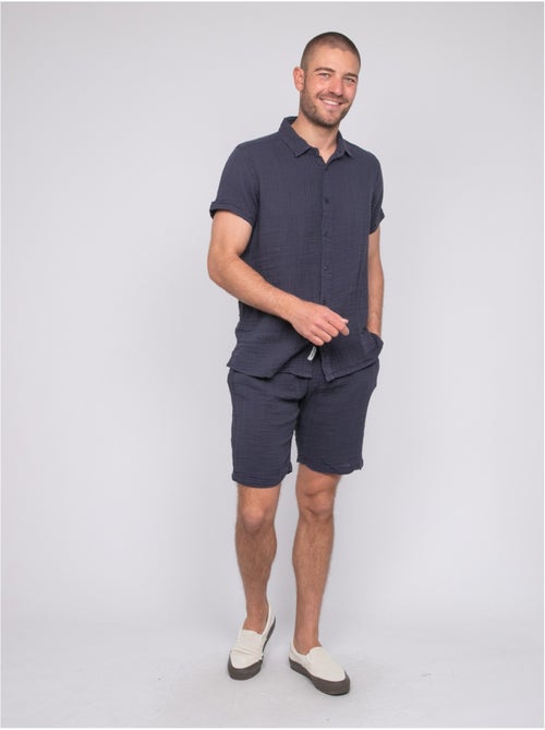 Chemise manches courtes coton doumaki - Kiabi