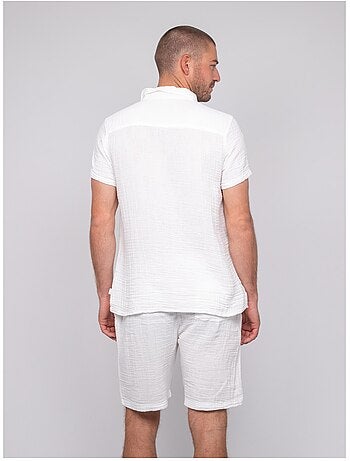 Chemise manches courtes coton doumaki