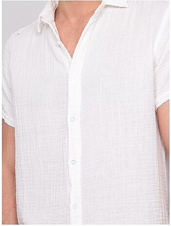Chemise manches courtes coton doumaki