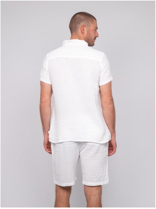 Chemise manches courtes coton doumaki - Kiabi
