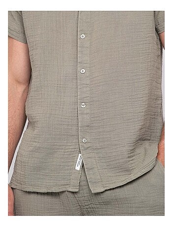 Chemise manches courtes coton doumaki