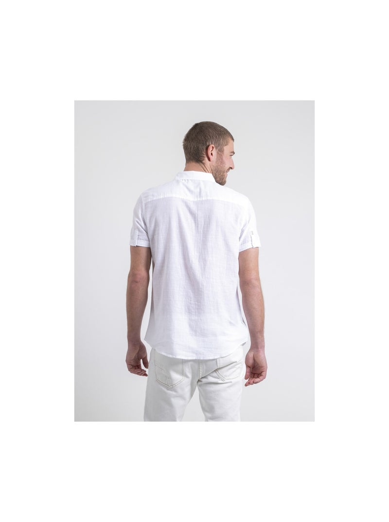 Chemise manches courtes dapermi Blanc - Kiabi