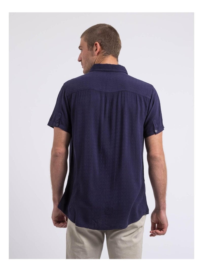 Chemise manches courtes dolimix Bleu marine - Kiabi