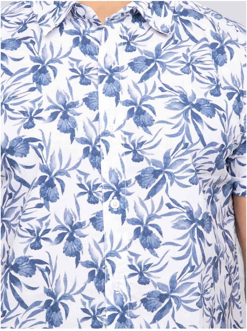 Chemise manches courtes driloubine Bleu - Kiabi