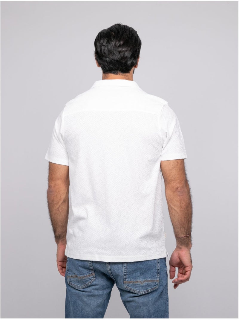 Chemise manches courtes dropoleon Ecru - Kiabi