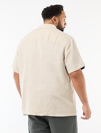 Chemise manches courtes en lin