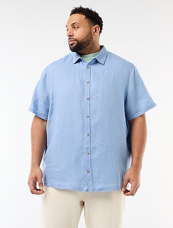 Chemise manches courtes en lin