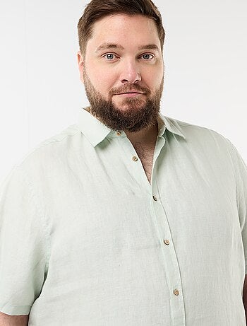 Chemise manches courtes en lin