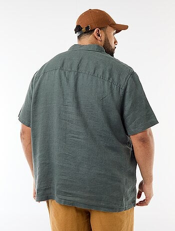 Chemise manches courtes en lin