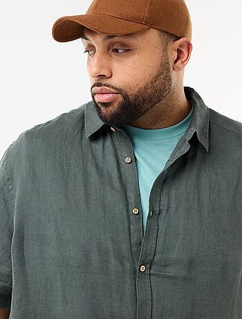 Chemise manches courtes en lin