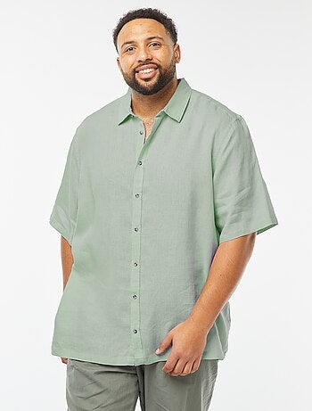 Chemise manches courtes en lin