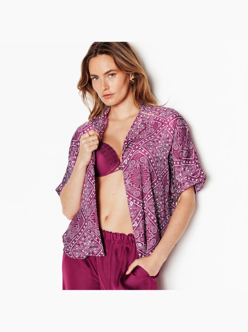 Chemise manches courtes girly - rougegorge lingerie - Kiabi Chemise manches courtes girly - rougegorge lingerie - Kiabi