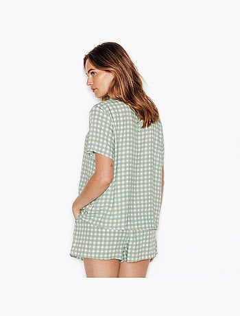 Chemise manches courtes juillet - rougegorge lingerie