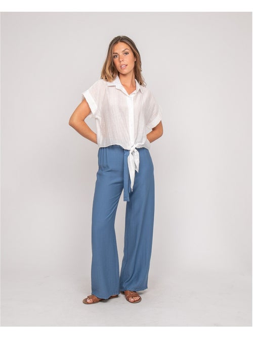 Chemise manches courtes lurex onyx - Kiabi