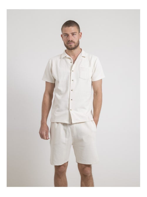 Chemise manches courtes maille coton datacuba - Kiabi