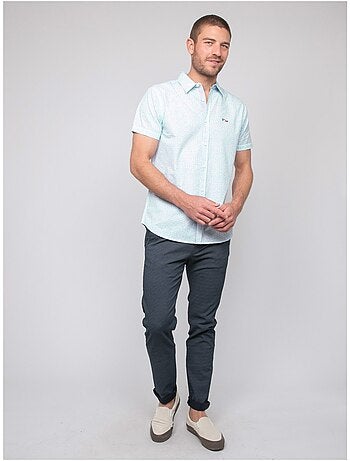 Chemise manches courtes motifs dezelua