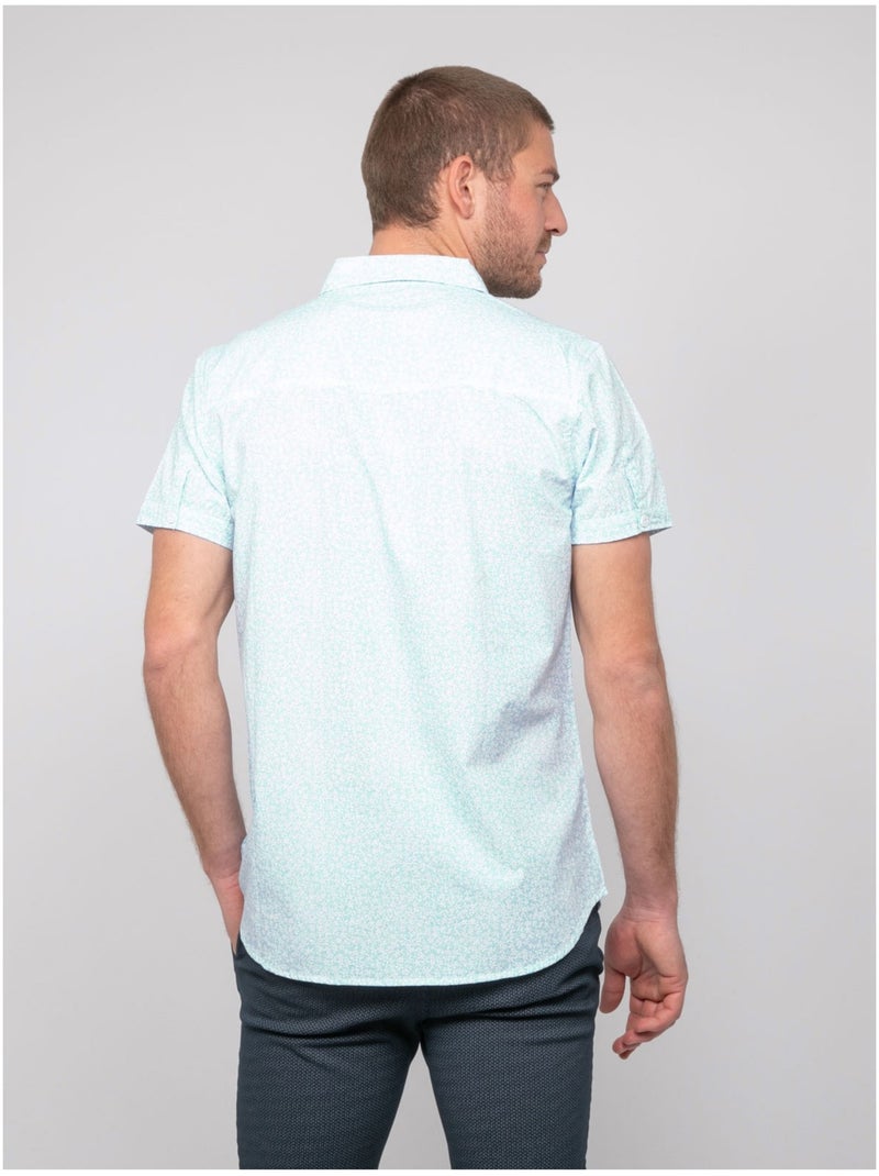 Chemise manches courtes motifs dezelua Vert - Kiabi