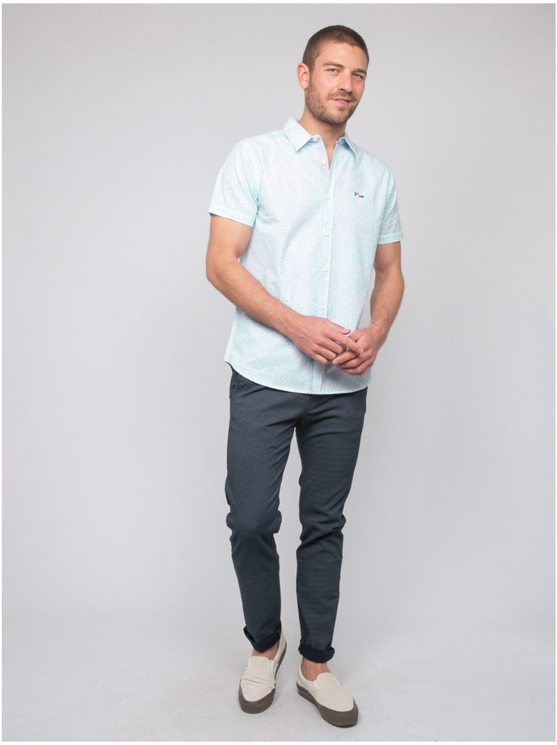Chemise manches courtes motifs dezelua Vert - Kiabi