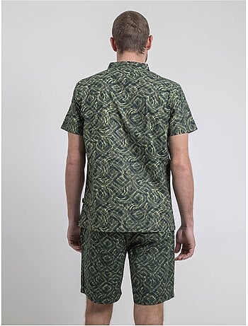 Chemise manches courtes motifs diltonik