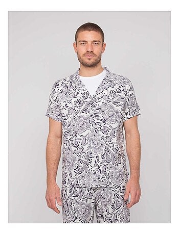 Chemise manches courtes motifs donupo