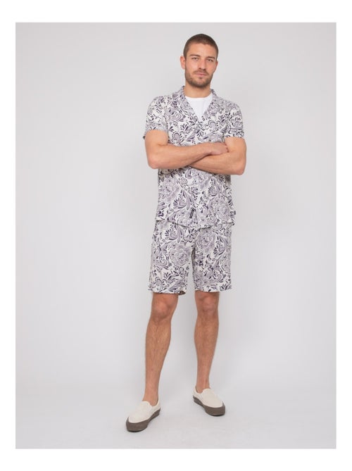Chemise manches courtes motifs donupo - Kiabi