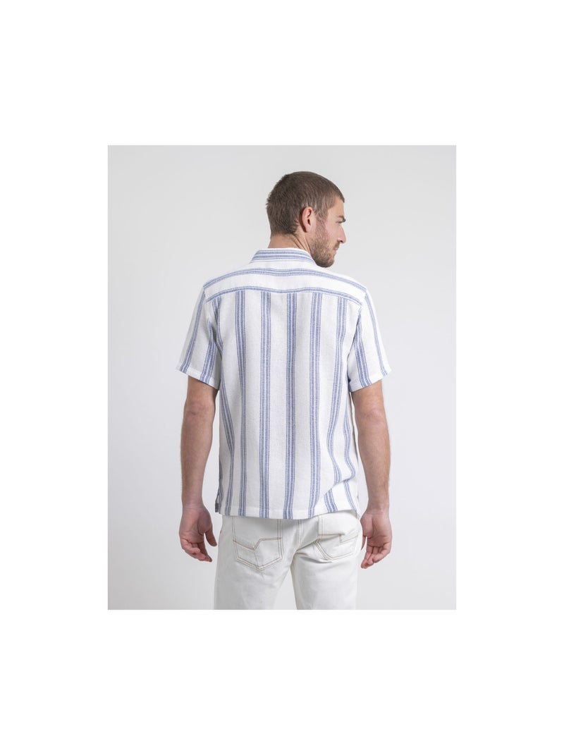 Chemise manches courtes motifs doulittle Bleu - Kiabi