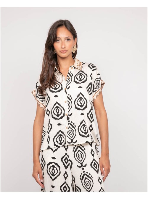 Chemise manches courtes motifs ofelia - Kiabi Chemise manches courtes motifs ofelia - Kiabi