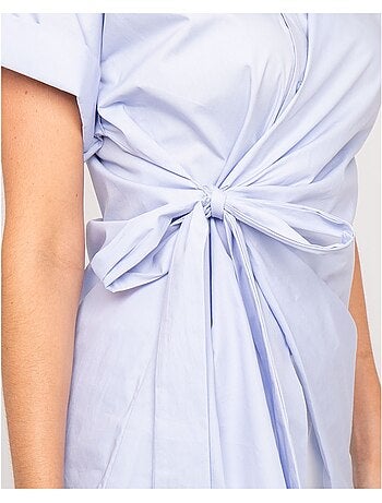 Chemise manches courtes nouée coté omerva