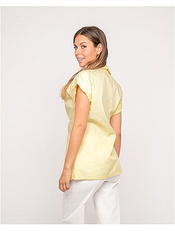Chemise manches courtes nouée coté omerva