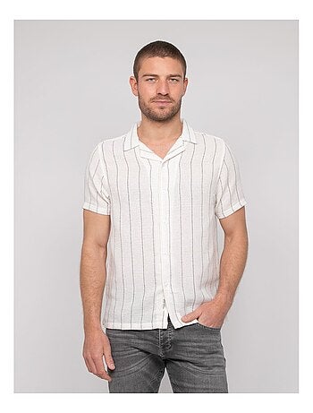 Chemise manches courtes rayures divugo