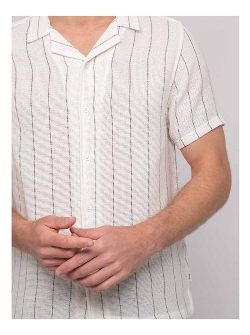 Chemise manches courtes rayures divugo - Kiabi