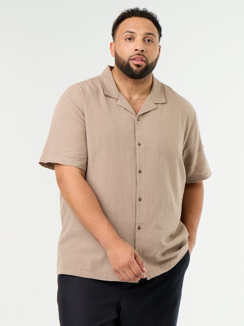 Chemise manches courtes unie - Kiabi Chemise manches courtes unie - Kiabi