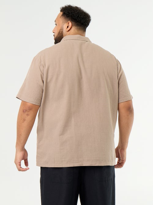 Chemise manches courtes unie - Kiabi Chemise manches courtes unie - Kiabi