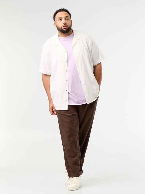 Chemise manches courtes unie - Kiabi Chemise manches courtes unie - Kiabi