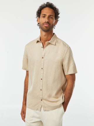 Chemise manches courtes unies