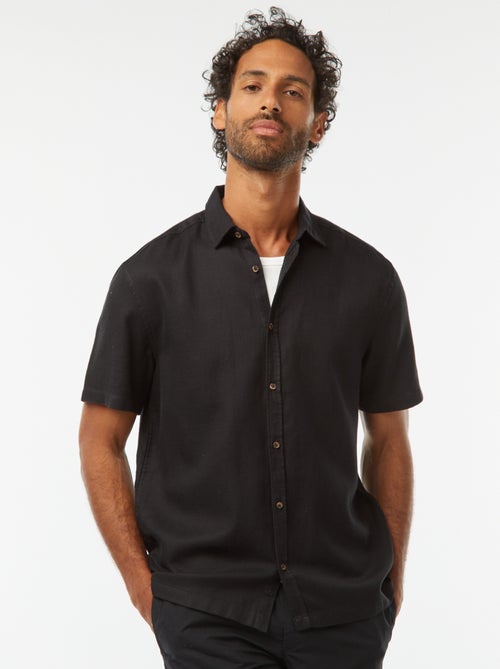 Chemise manches courtes unies - Kiabi