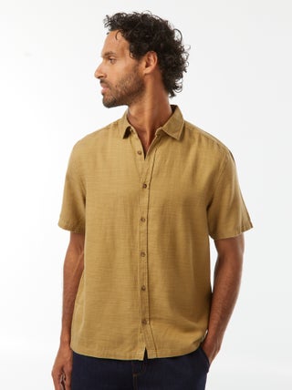 Chemise manches courtes unies