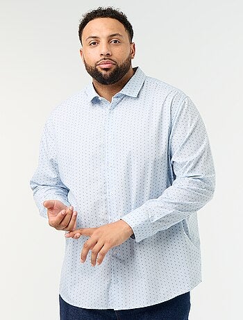 Chemise manches longues à motif
