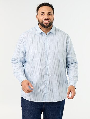 Chemise manches longues à motif