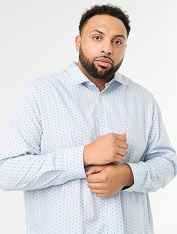 Chemise manches longues à motif
