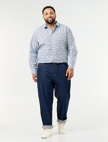 Chemise manches longues à motif