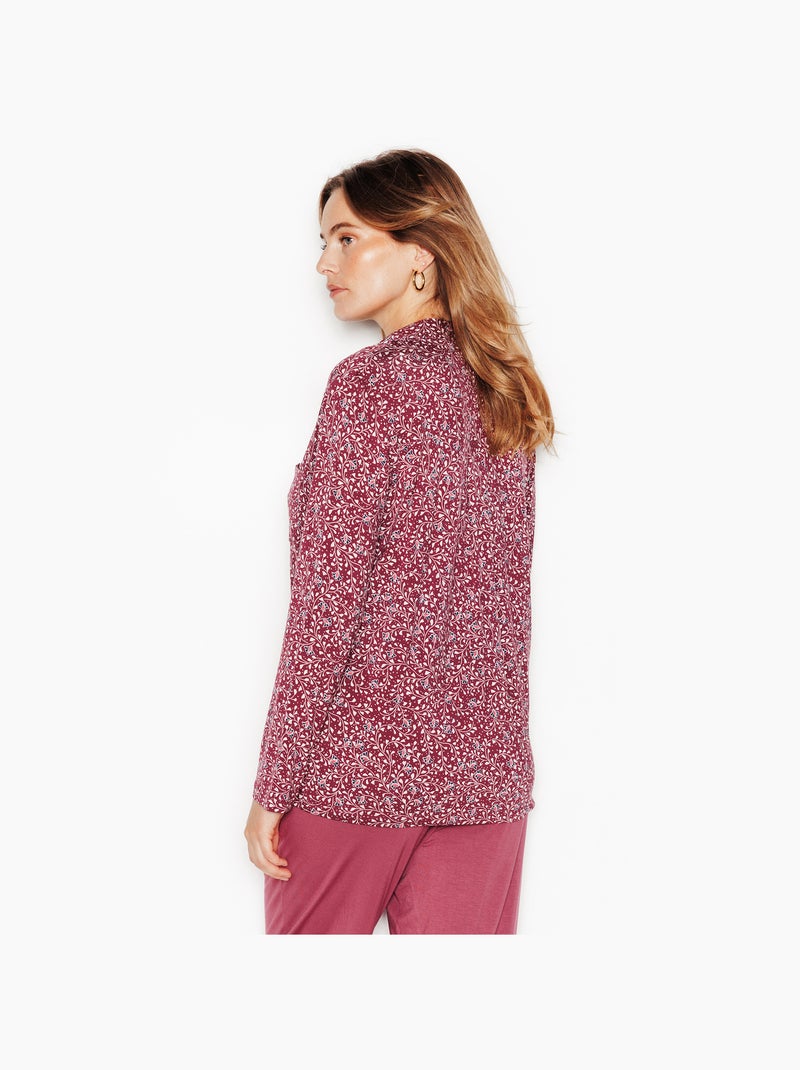 Chemise manches longues camille - rougegorge lingerie Rose - Kiabi