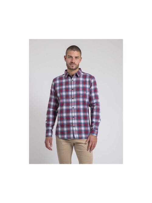 Chemise manches longues carreaux pur coton flanelle tadonol - Kiabi Chemise manches longues carreaux pur coton flanelle tadonol - Kiabi