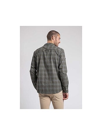 Chemise manches longues carreaux pur coton flanelle tadumir