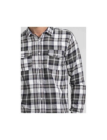 Chemise manches longues carreaux pur coton flanelle telimax
