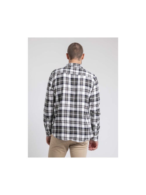 Chemise manches longues carreaux pur coton flanelle telimax - Kiabi